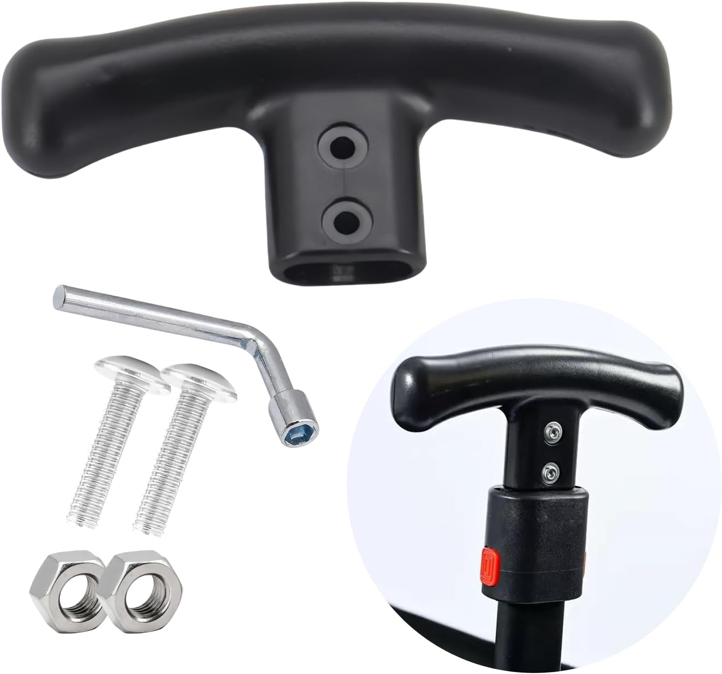 Trolley Handle for Camping Wagon/Beach Shopping Push Handle Replacement,Collapsible Cart Accessory,Attachment Spare Part Replacement Part for Camping Wagon Garden Shopping Cart