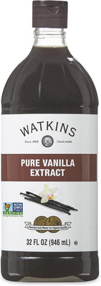 Watkins Pure Vanilla Extract, with Madagascar Vanilla Beans, Non-GMO, Kosher, 32 Fl Oz (Pack of 1)