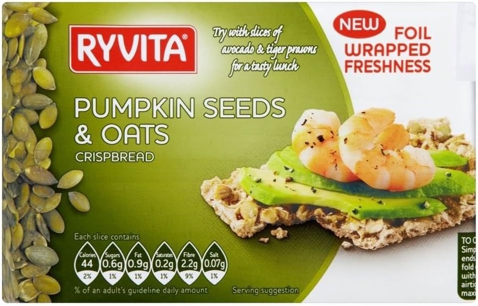 Ryvita Pumpkin Seeds & Oats Crispbread (200g) - Pack of 2