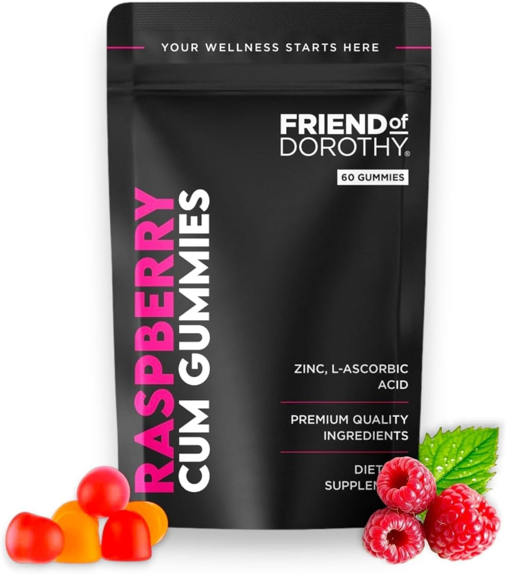Raspberry C*M Gummies Improves Sperm Volume and Load Semen Volume Supplement - 60 Capsules - 1 Month Supply