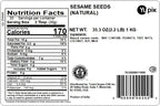 Yupik Natural Sesame Seeds, 2.2 lb (35.2 oz), Gluten-Free, GMO-Free, Kosher, Vegan, Raw, Unroasted, Unsalted, Plant-Based Protein, Source of Fiber & Iron, Ideal for Topping, Cooking & Baking