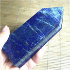 Natural Rock Lapis Lazuli Crystal Gemstone Point Wand Obelisk 200-700g Household (Size : 300-350)