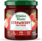 Walden Farms Strawberry Fruit Spread – Zero Calorie, Low Carb, Keto-Friendly, Vegan, Sugar-Free, Classic Strawberry Flavor – 12 oz Bottle