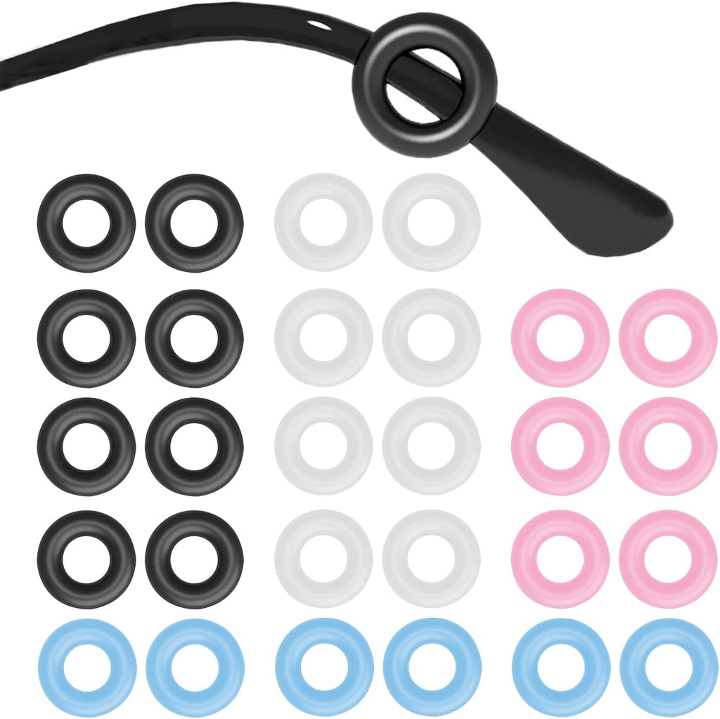 SMARTTOP 20 pairs Eyeglass Ear Grips Sleeve Holder-Eyeglasses Ear Hooks -Comfort Anti-Slip glasses ear grip-For Kids and Adults Sunglasses, Reading Glasses, Sport Eyewear