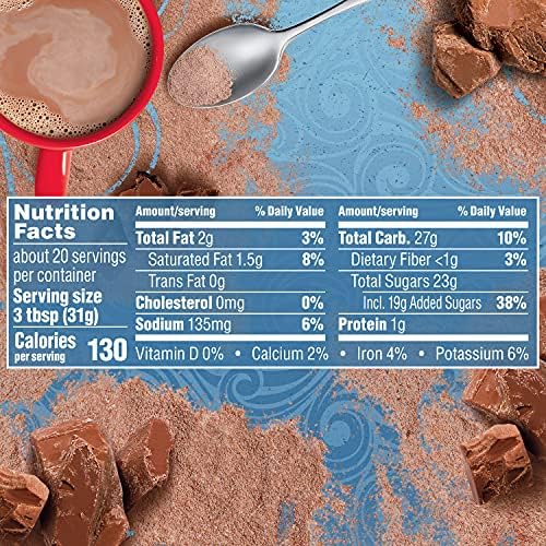 Swiss Miss Milk Chocolate Flavored Hot Cocoa Mix, Hot Cocoa Bar Supplies, 22.23 oz. Canister