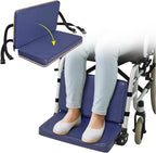 Wheelchair Footrest Leg Rest Elevating Pads, Wheelchair Pedals Leg Support Extension, Elevated Foot Rest Accessories for Wheel Chair, Footrests Extender Protector Cushion with Adjustable Straps