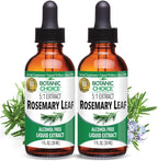 Botanic Choice – Rosemary Leaf Liquid Extract – Alcohol Free, Gluten Free – Fast Acting Supplement Drops – Easy to Use Dropper – 1 Fluid Ounce 2 Pack