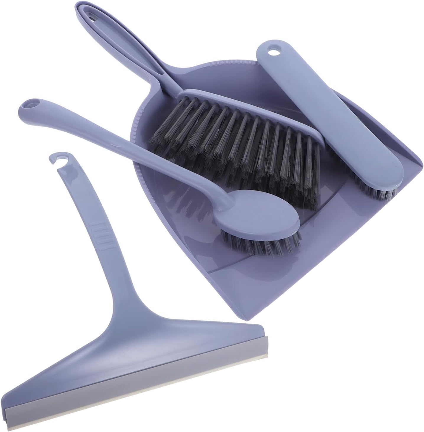 Holibanna Mini Desk Broom and Dustpan Set 5pcs, Portable Desktop Cleaning Brush Kit for Home and Office, Lightweight Handheld Sweeping Tools for Dust and Car Detailing