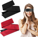 2pcs Silk Satin Blindfold for Women Adults Bedroom Couples Eye Soft Sleep Mask Eye Cover Travel Nap Valentine's Day Play Games Christmas Sleeping Sexy Blind Fold 155cm / 62in