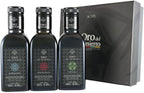 Oro del Desierto Monocultivar Set of Organic Spanish Extra Virgin Olive Oil - 2020 Harvest Arbequina Hojiblanca Picual - 3 x 0.25 Liter / 8.45 Ounce