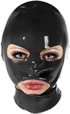 Adult Latex Hood Mask With Back Zipper for Halloween Party Club Wear Costumes Ball Cosplay