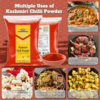 Rani Kashmiri Chilli Powder (Deggi Mirch, Low Heat) Ground Indian Spice 14oz (400g) ~ All Natural, Salt-Free | Vegan | No Colors | Gluten Friendly | NON-GMO | Kosher | Indian Origin
