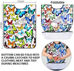 XKDOUS 2 Pack Adult Bibs for Man and Women, Waterproof and Reusable Adult Bibs for Eating with Optional Crumb Catcher, Machine Washable Dining Clothing Protector, Gifts for Women/Mom