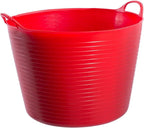 Red Gorilla Small Flexible Plastic Tub, Toy Storage, Laundry, Gardening & More, 38 Liter/9.9 Gallons, Red