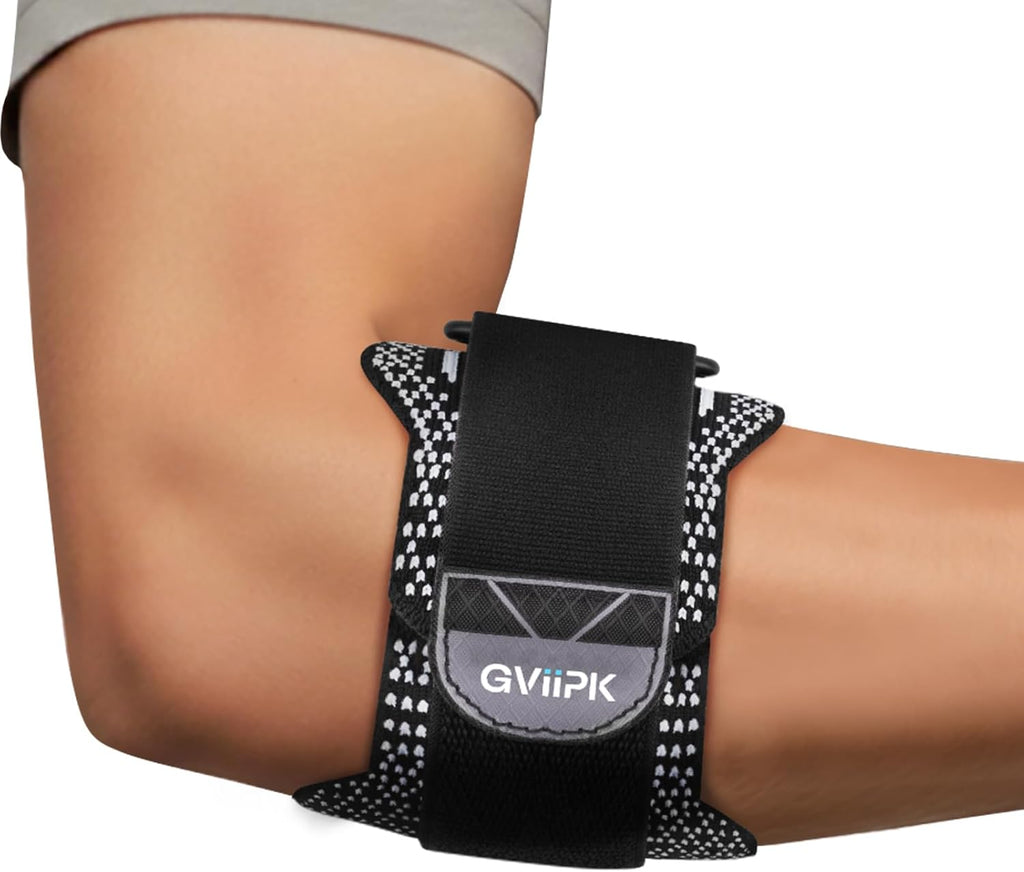 360° Coverage Upgraded Tennis Elbow Brace for Men Women, Adjustable Golfers Elbow Support Strap Band for Tendonitis Double Pressure,Golfers Elbow Brace for Tennis & Golfers Elbow,Tendon Pain Relief