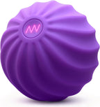 2.4" Mini Electric Vibrating Massage Ball, 10-Speed Fitness Yoga Massage Roller for Palm, Hand, Foot, Leg, Neck, Back, Multi-Directional Massage Ball (Violet)