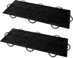 Reallnaive 2 Pcs Cadaver Body Bag Heavy Duty Vinyl Mortuary Bag with 8 Side Handles and Center Zipper for Stretcher Combo, Waterproof Cadaver Pouch for Funeral, Outdoor Hunting, 90 x 36, Black