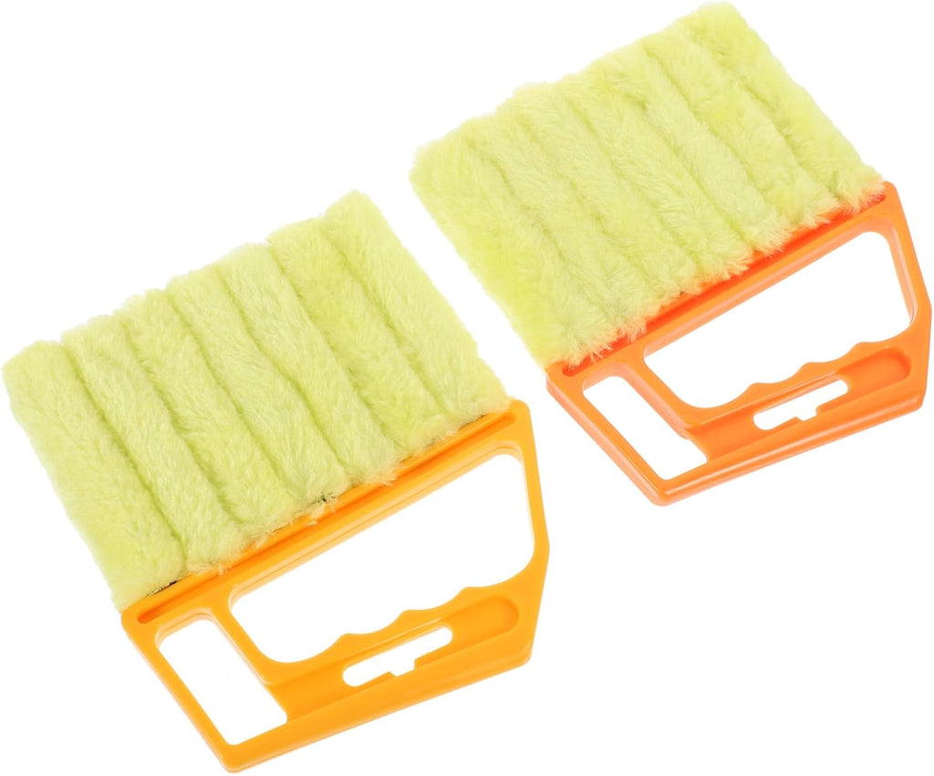 PartyKindom 2pcs Window Cleaning Brush Lightweight Shutter Cleaner Tools for Blinds Easy to Use Portable Home Cleaning for Hard Reach Areas