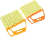 PartyKindom 2pcs Window Cleaning Brush Lightweight Shutter Cleaner Tools for Blinds Easy to Use Portable Home Cleaning for Hard Reach Areas