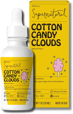 Supernatural Cotton Candy Flavor Drops - Vegan, Non-GMO Natural Flavoring, Unsweetened, Zero Calorie. Spun Sugar Taste For Food Crafts, Desserts, Candy, Water, Kids Smoothies, and More. 30ml 1oz
