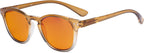Eyekepper Ladies Blue Light Blocking Reading Glasses with Orange Tinted Filter Lens - Night Sleep Computer Readers Women - Brown-Clear Frame +2.25