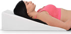 Bed Wedge Pillow With Memory Foam Top 7.5in - Ideal For Comfortable, Restful Sleeping - Wedge Pillow Neck & Back Pain Relief, Acid Reflux, Snoring, Heartburn, Allergies - Versatile & Washable Cover