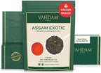 VAHDAM, Fresh Harvest Assam Tea Leaves with Golden Tips, 3.53oz (50 Cups) Strong, Malty & Rich - Exotic Assam Tea Loose Leaf | Pure Assam Black Tea | English Breakfast Tea