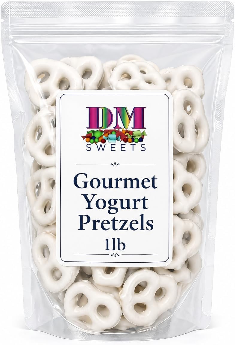 Yogurt Covered Pretzels – 1 lb Resealable Bag | Sweet & Crunchy Snack | Gourmet Yogurt‑Dipped Pretzel Treats | Perfect for Gifting, Parties, Charcuterie Boards & Everyday Snacking