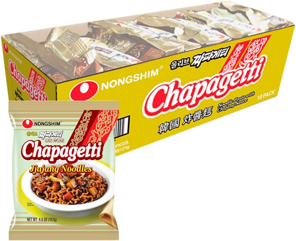 Nongshim Chapagetti Chajang Noodle, 4.5 Ounce (Pack of 10)