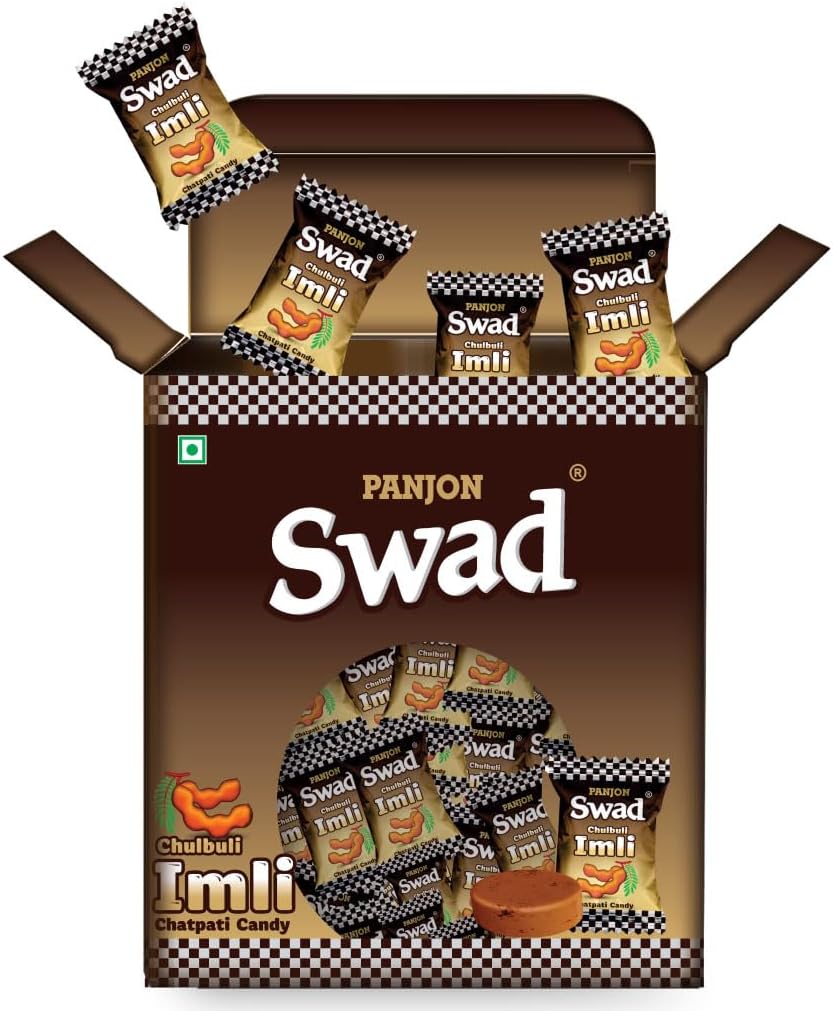 Swad Chulbuli Imli Candy Gift Box (Imlee Masala Flavour, Tangy & Tasty) 125 Toffee x 1 Box Pack