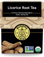 Buddha Teas - Organic Licorice Root Tea - Herbal Tea - For Health & Wellbeing - Immune Health & Digestion Support - Clean Ingredients - Caffeine Free - OU Kosher - 18 Tea Bags (Pack of 1)