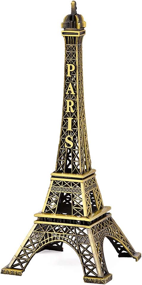 DS. DISTINCTIVE STYLE Eiffel Tower Model Eiffel Tower Metallic Statue Eiffel Tower Figurine for Souvenirs, Bronze (6inch)