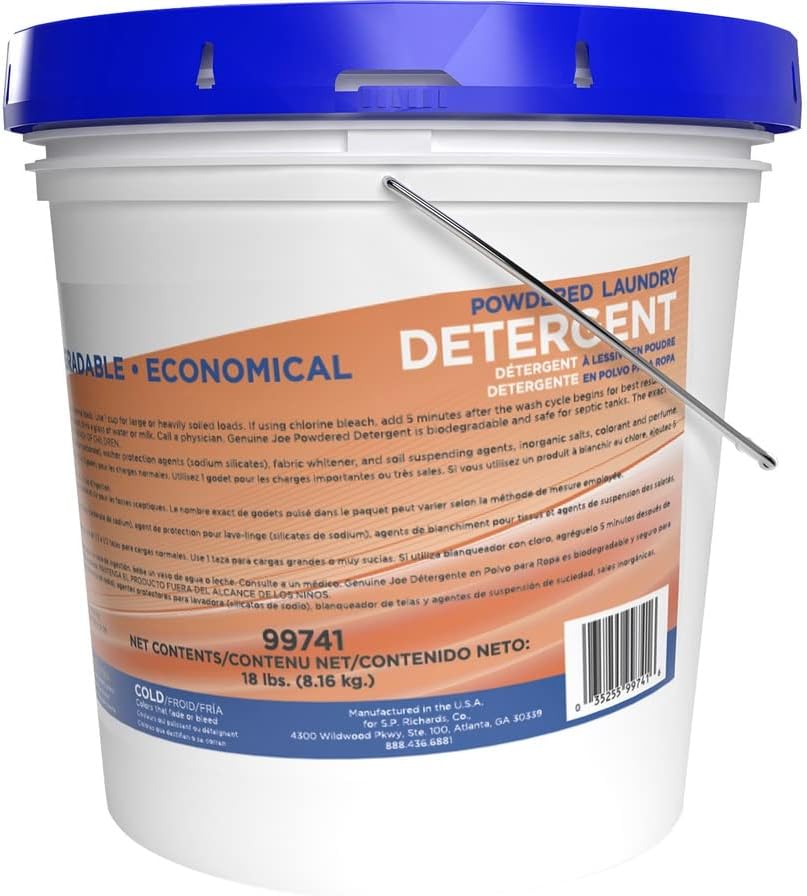 Genuine Joe Economical Powdered Laundry Detergent, 288 oz (18 lb), 1 Each