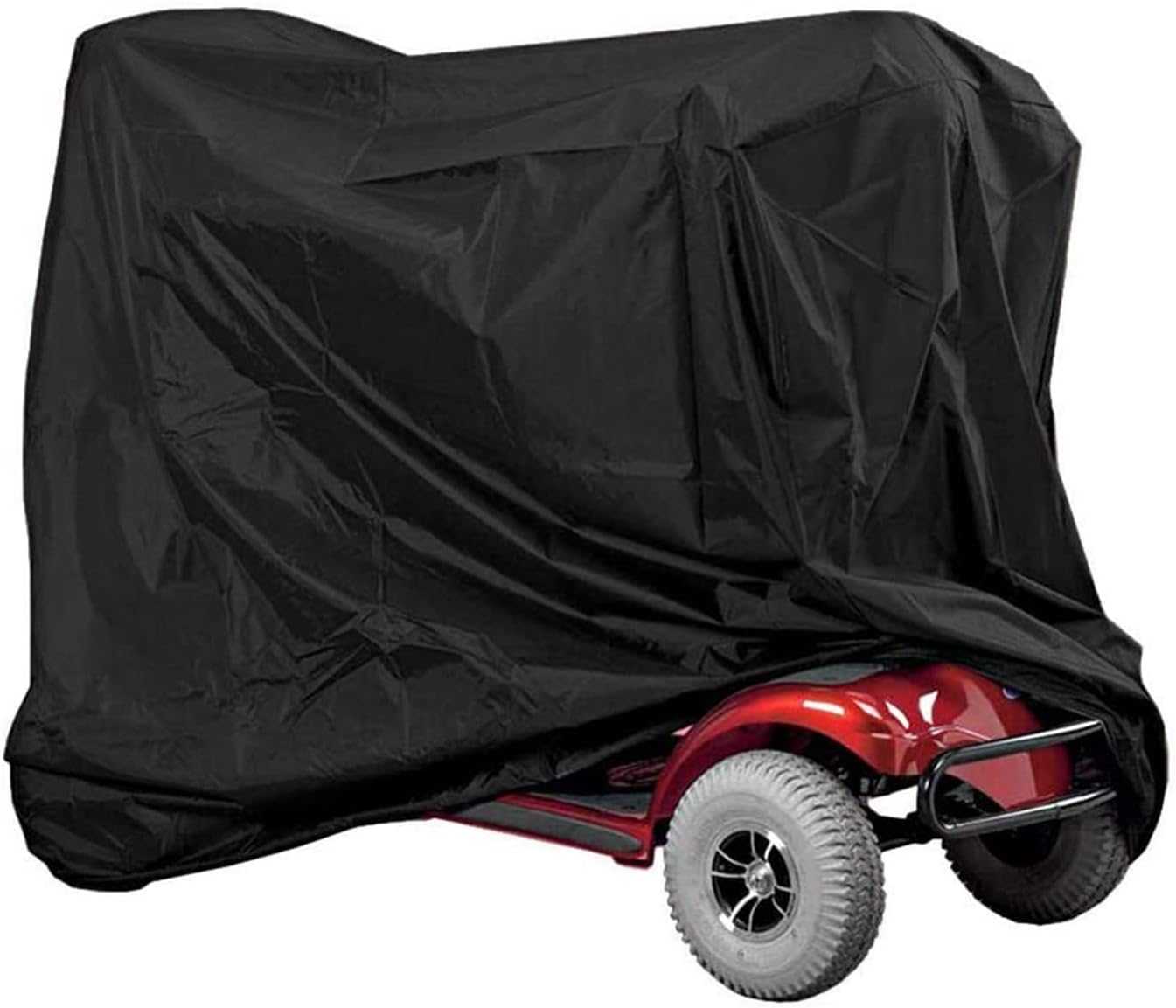 Mobility Scooter Cover Waterproof Outdoor, Mobility Wind Protection Scooters Heavy Duty Oxford Electric Wheelchair Covers Resistant All Weather Protector Accessories for Storage 55"x 26" x 36"