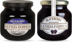 La Vieja Fabrica jam BlackBerry jam, 350g & Blueberry Jam Bottle, 285 g (Pack of 2)