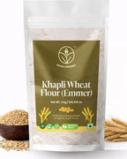 Shiva Organic Khapli Wheat Atta - 3 kg | Emmer Wheat Flour | High Fiber, Low Gluten, Ancient Grain with Abundant Bran