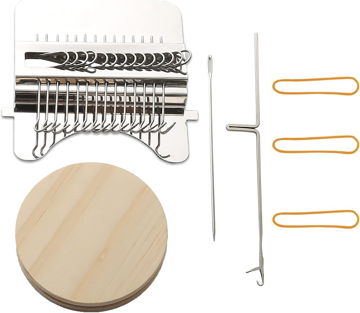 DGYJJZ Darning Loom Speedweve Type Weave Tool, 14 Hooks Convenient Small Weaving Loom Kit for Beginners Quickly Mending Jeans, Repair Holes, DIY Beautiful Weaving Arts on Clothes Socks