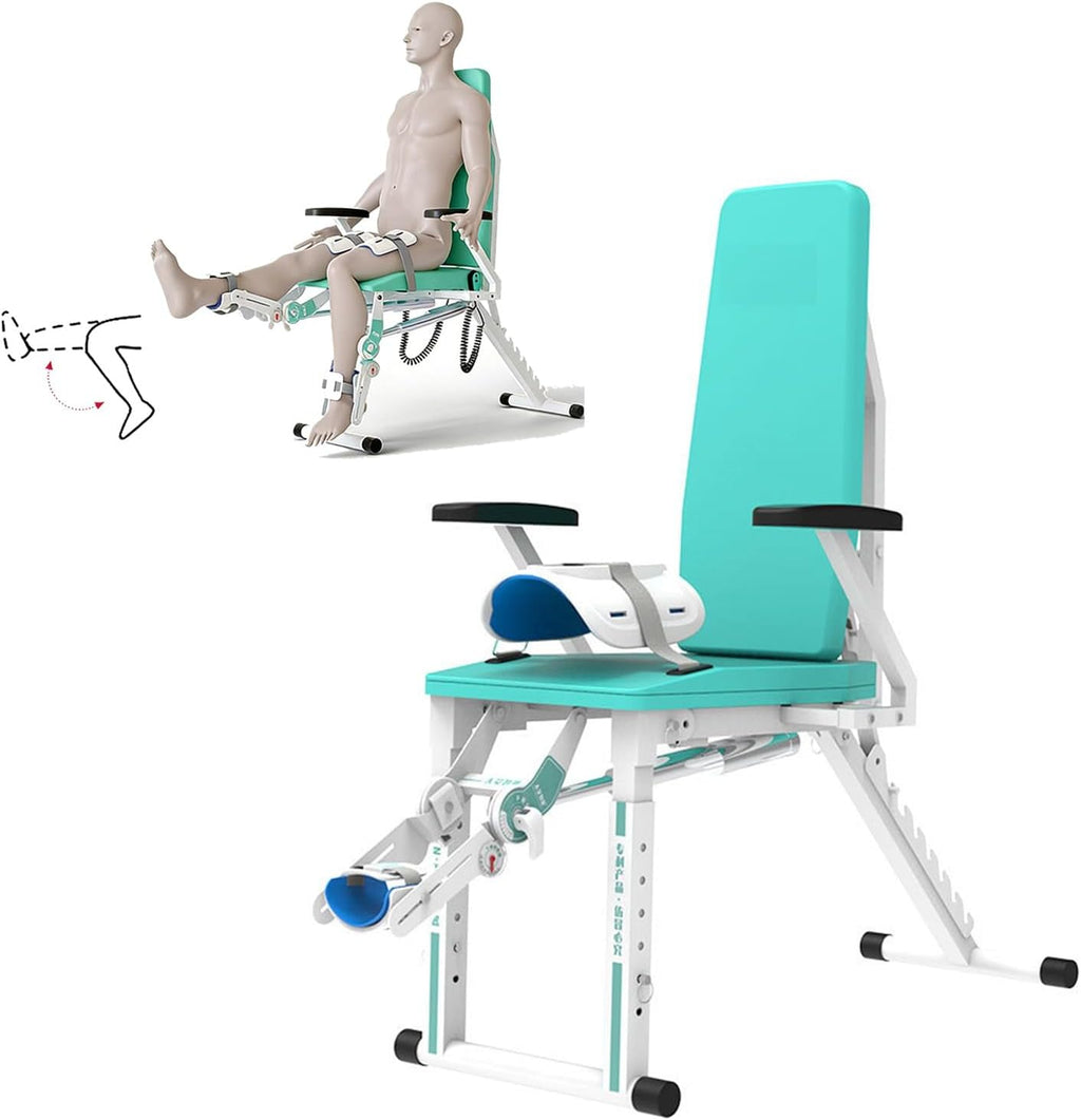 Electric Lower Limb Trainer with Remote Control, -10~150° Full Angle Exercise and Adjustable Backrest Knee Joint Rehabilitation Device for Leg Extension and Bending