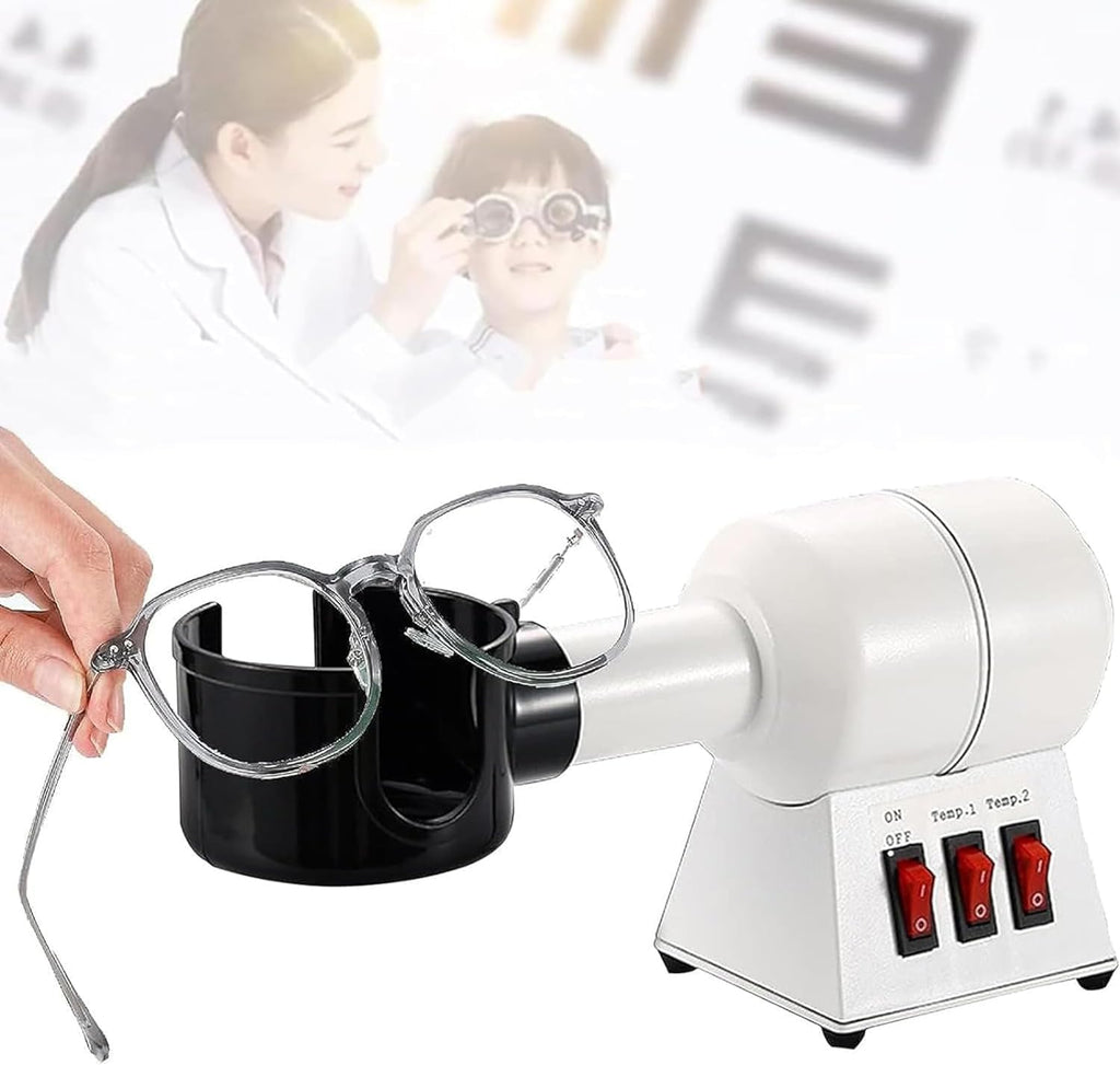 Optical Frame Heater, Glasses Processing Equipment, Hot Air Eyeglasses Heater, Adjustable Temperature, for Eyeglasses Frame Processing Industries and Shop