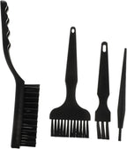 ULTECHNOVO 4pcs -Static Cleaning Brush Kit Portable Handle Dust Cleaning Equipment for Keyboards Circuit Boards Fans USB Ports and Household Appliances