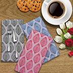 DIYANAIMPEX 10 Pc Cotton Cloth Napkins Hand Block Print Hand Made Size 16x16 Inch Printed Home Decor Indian Eco Friendly Mix Lot Dinner Napkins (Paisley)