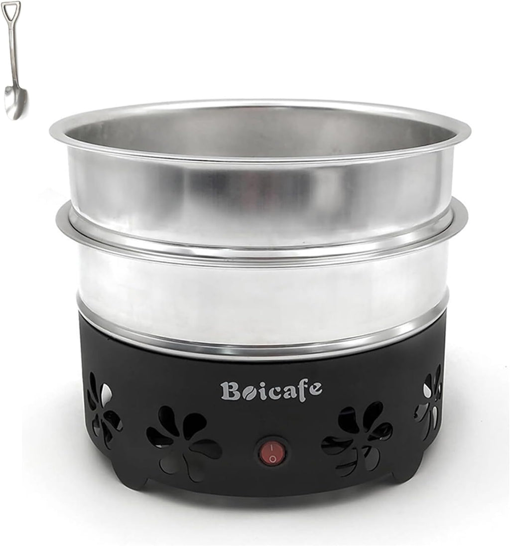 Coffee Bean Cooler Electronic Bean Cooling Machine with 304 Stainless Steel Mesh Two Layers 1.3lb Big Capacity Household Roasting (2 Layers)