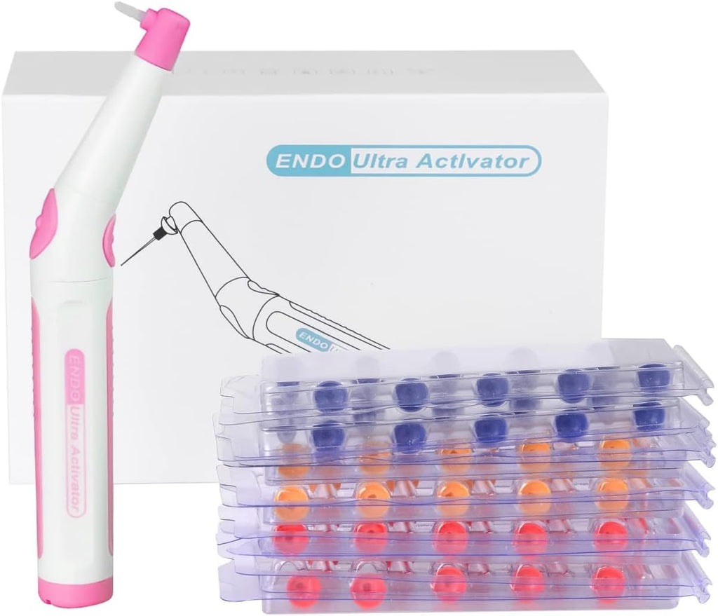 Generic Endo Ultra Activator One-Button Irrigator with 3 Sizes 60 Tips (Pink)