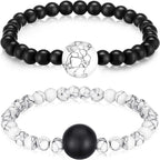 Yinkin 2 Pcs Anti Nausea Wristband Sea Sickness Relief Motion Wristbands Acupressure Bracelet for Car sickness Travel Push Bead into Wrist, Helps Vertigo, Relieves Dizziness