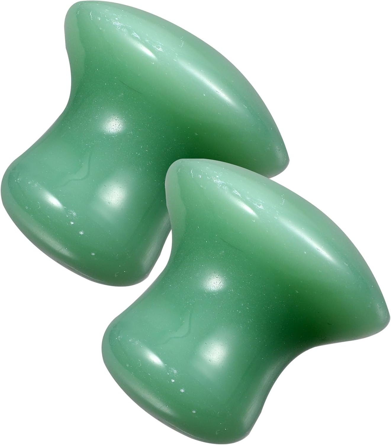 Small Mushroom Shaped Facial Massage Board 2-Pack Gua Sha Tool for Face and Body Skin Care Absorption Enhancement 1.57X1.37X1.37In