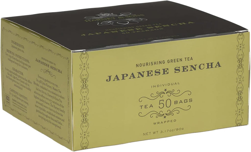 Harney & Sons Japanese Sencha Green Tea, 50 Tea Bags