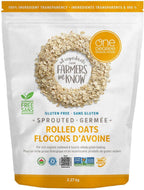 One Degree Organic Foods, Gluten Free Sprouted Rolled Oats, 2.27kg/5 lbs. {Imported from Canada}, 80 Ounces
