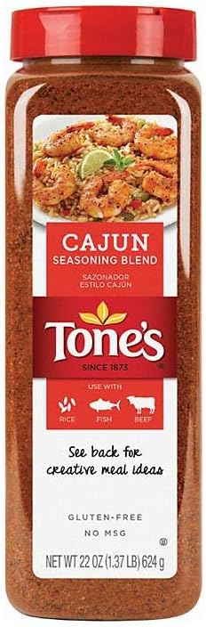 Tones Cajun Seasoning -Value 2 Pack 22 oz. Each shaker