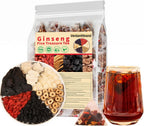 Kidney Tea Formula Ginseng Six Treasure Tea,Natural Chinese Herbal Kidney Cleanse Detox Teabag for Men and Women,(1 Pack/25 Bags)