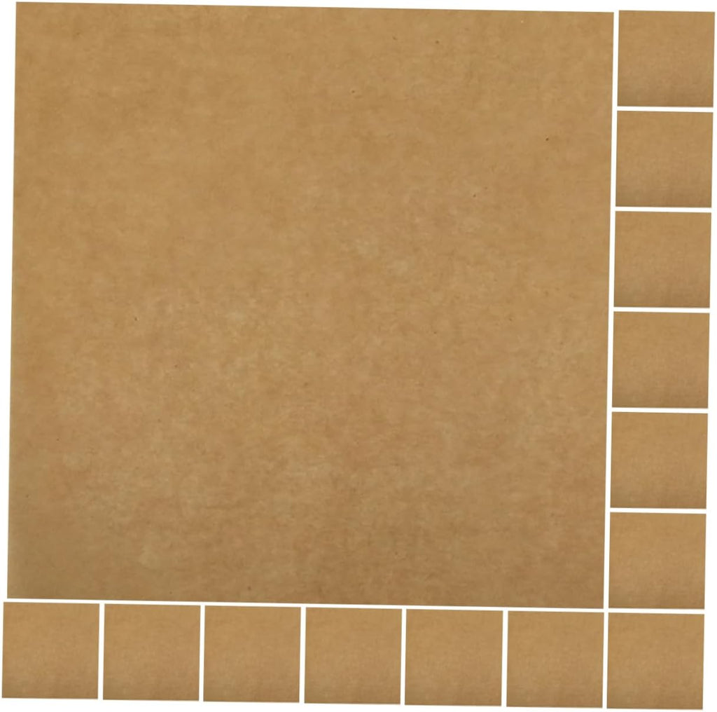 PRETYZOOM 100sheets Thickened Baking Parchment Paper Non-stick Air Fryer Liner Grease-resistant Cooking Sheets for Baking Grilling and Food Wrapping